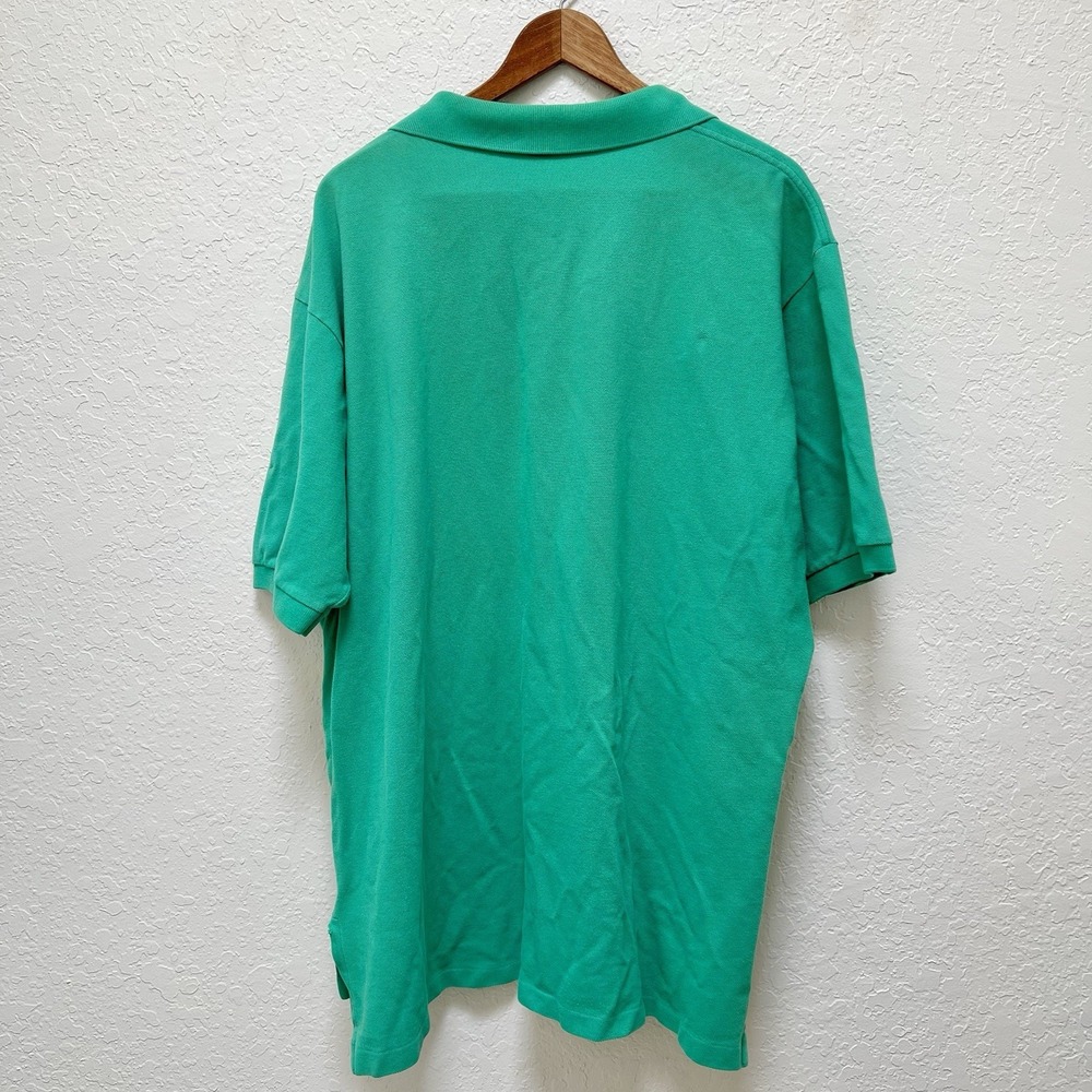 Polo by Ralph Lauren Green Cotton Polo Shirt Mens XXL Short Sleeve Preppy Golf‎ - Picture 4 of 5